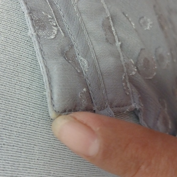 Roz& Ali lavender polka dot pleated blouse size 2X - Picture 8 of 16